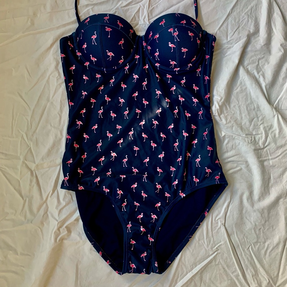 NWT Gap medium flamingo one piece bathing suit